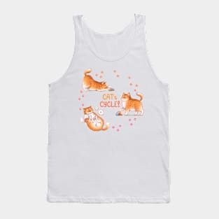 Cat's Cycle (Orange) Tank Top